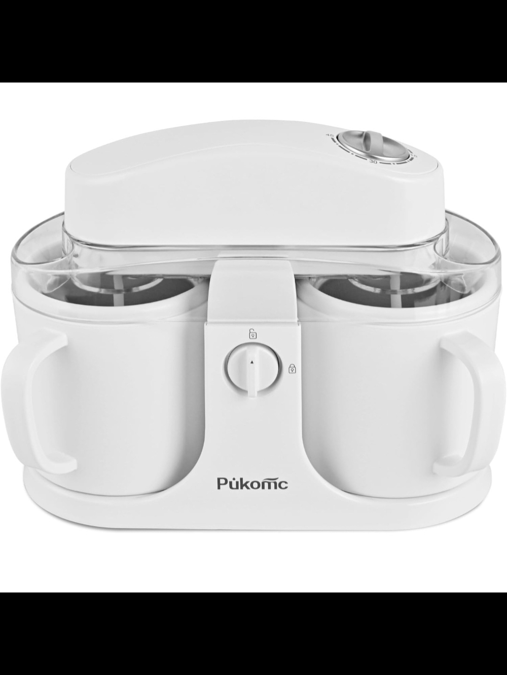 Ice Cream Maker White Dual-Cup - Picture 3 of 4